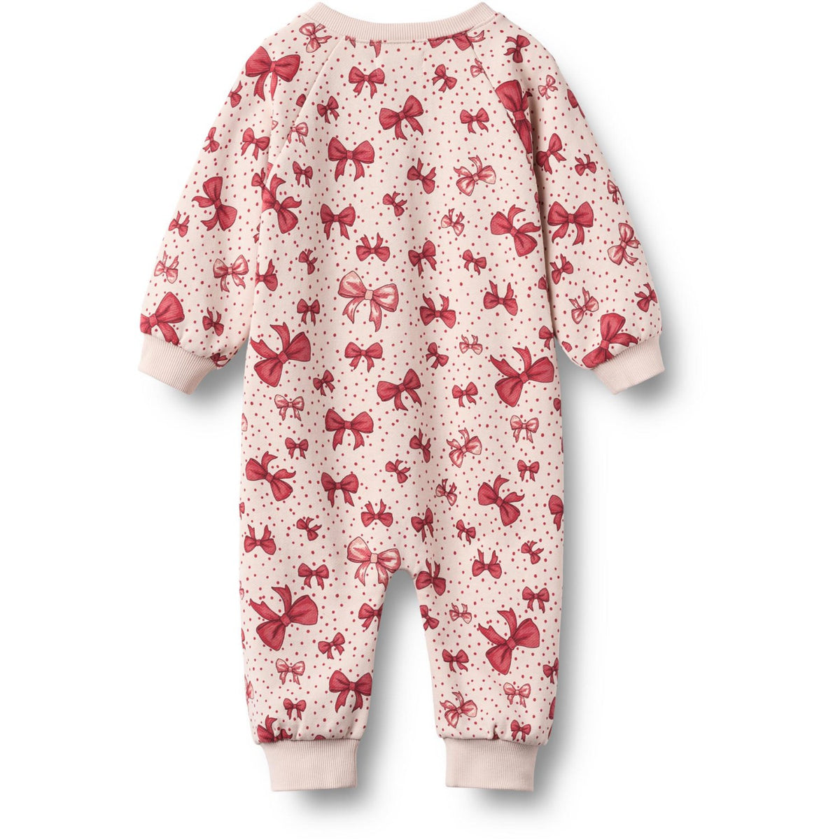 Wheat Almond Peach Bows Byxdress L/S Lilo