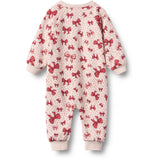 Wheat Almond Peach Bows Byxdress L/S Lilo