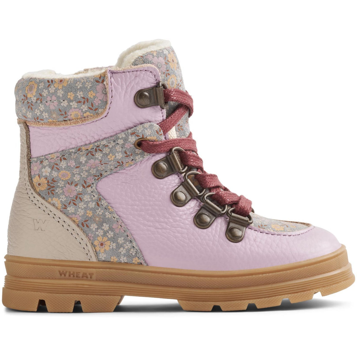 Wheat Slightly Blue Flowers Winterboot Toni Hiker Tex