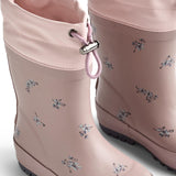 Wheat Dry Rose Flowers Rubber Stövlar Thermo