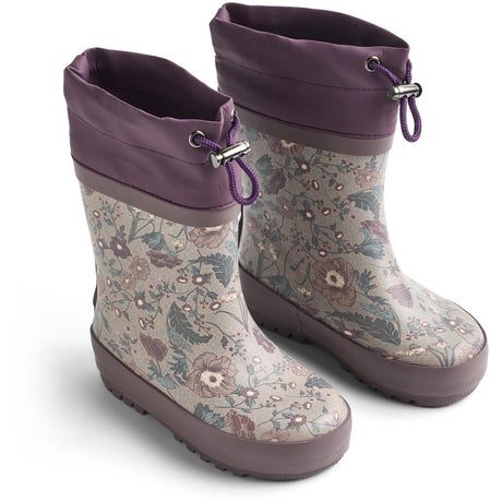 Wheat Soft Sand Flowers Rubber Stövlar Thermo