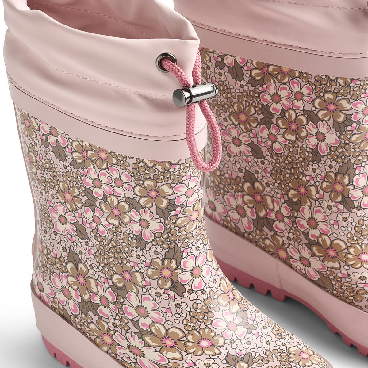 Wheat Dim Rose Flowers Rubber Stövlar Thermo