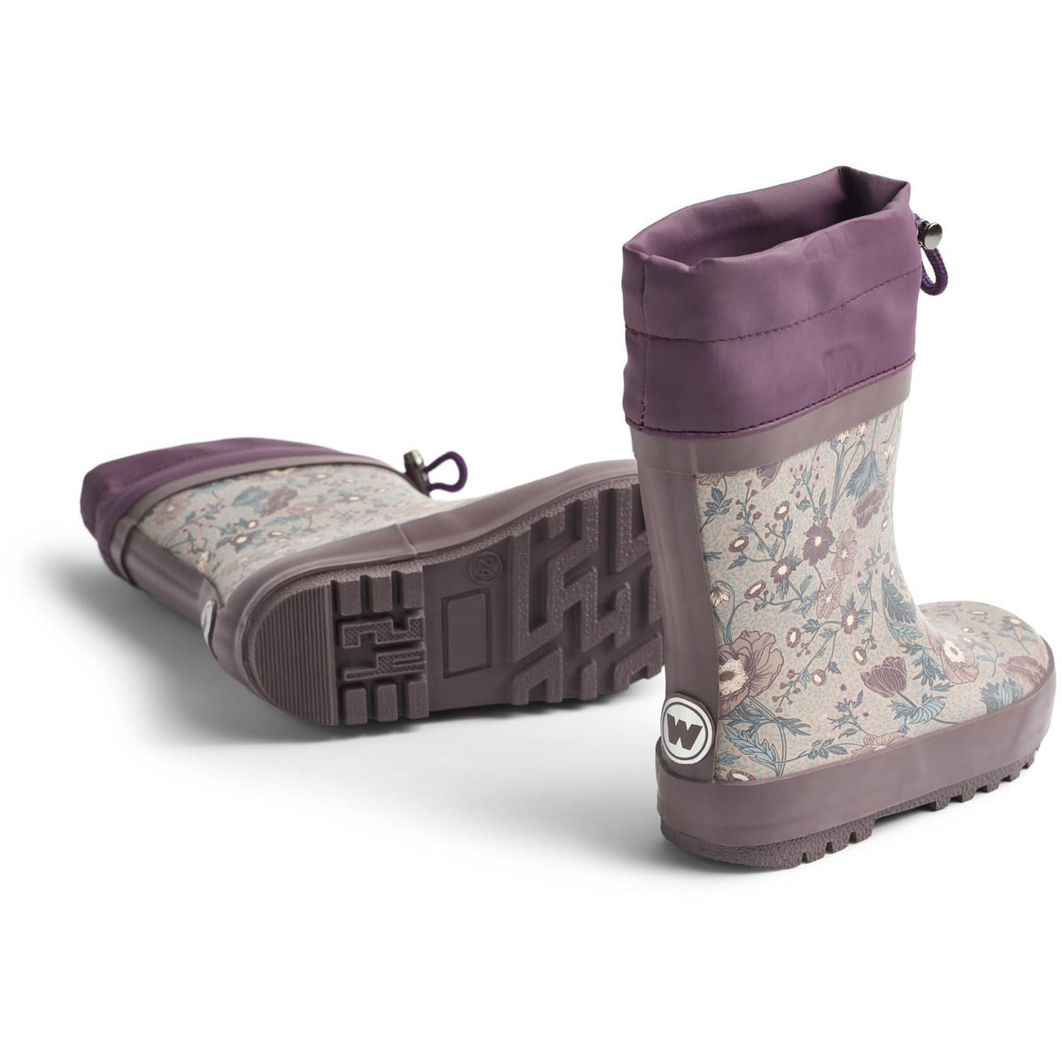 Wheat Soft Sand Flowers Rubber Stövlar Thermo
