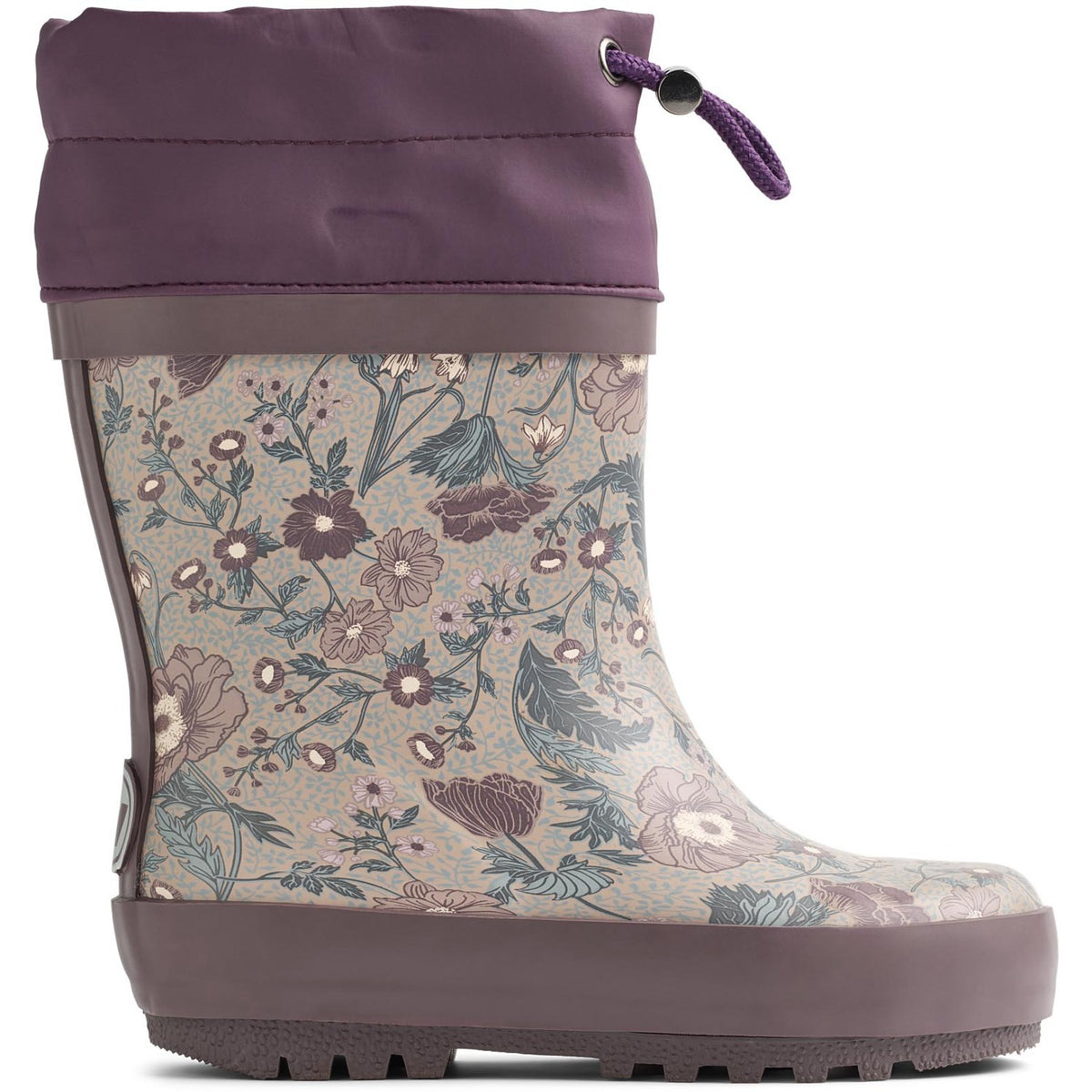 Wheat Soft Sand Flowers Rubber Stövlar Thermo