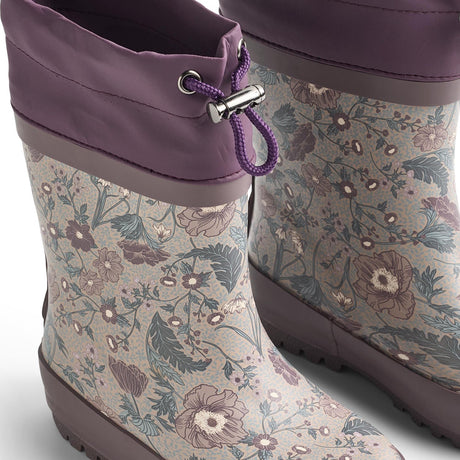 Wheat Soft Sand Flowers Rubber Stövlar Thermo