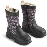 Wheat Dark Charcoal Flowers Winterboot Koa Tex