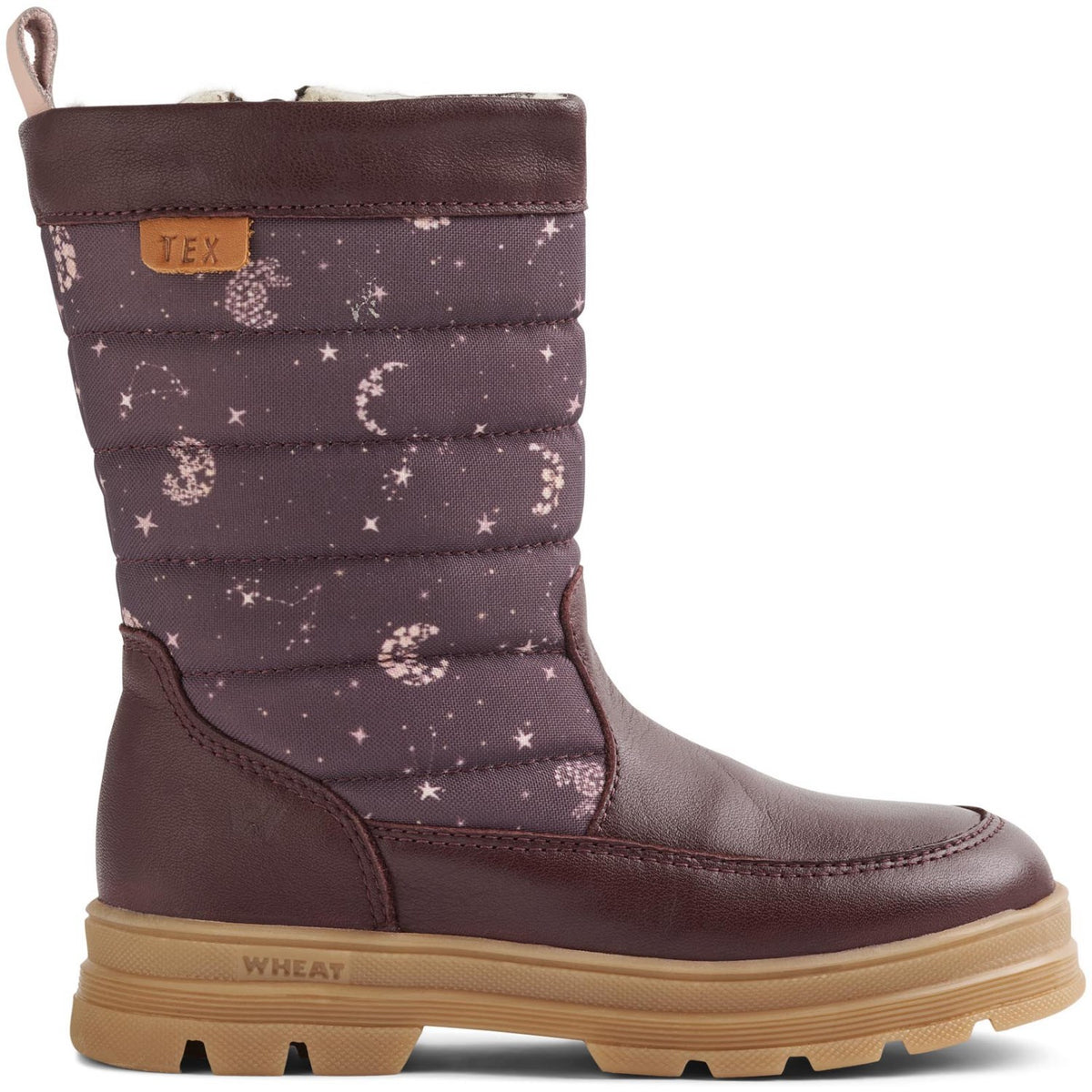 Wheat Plum Truffle Stars Winterboot Koa Tex