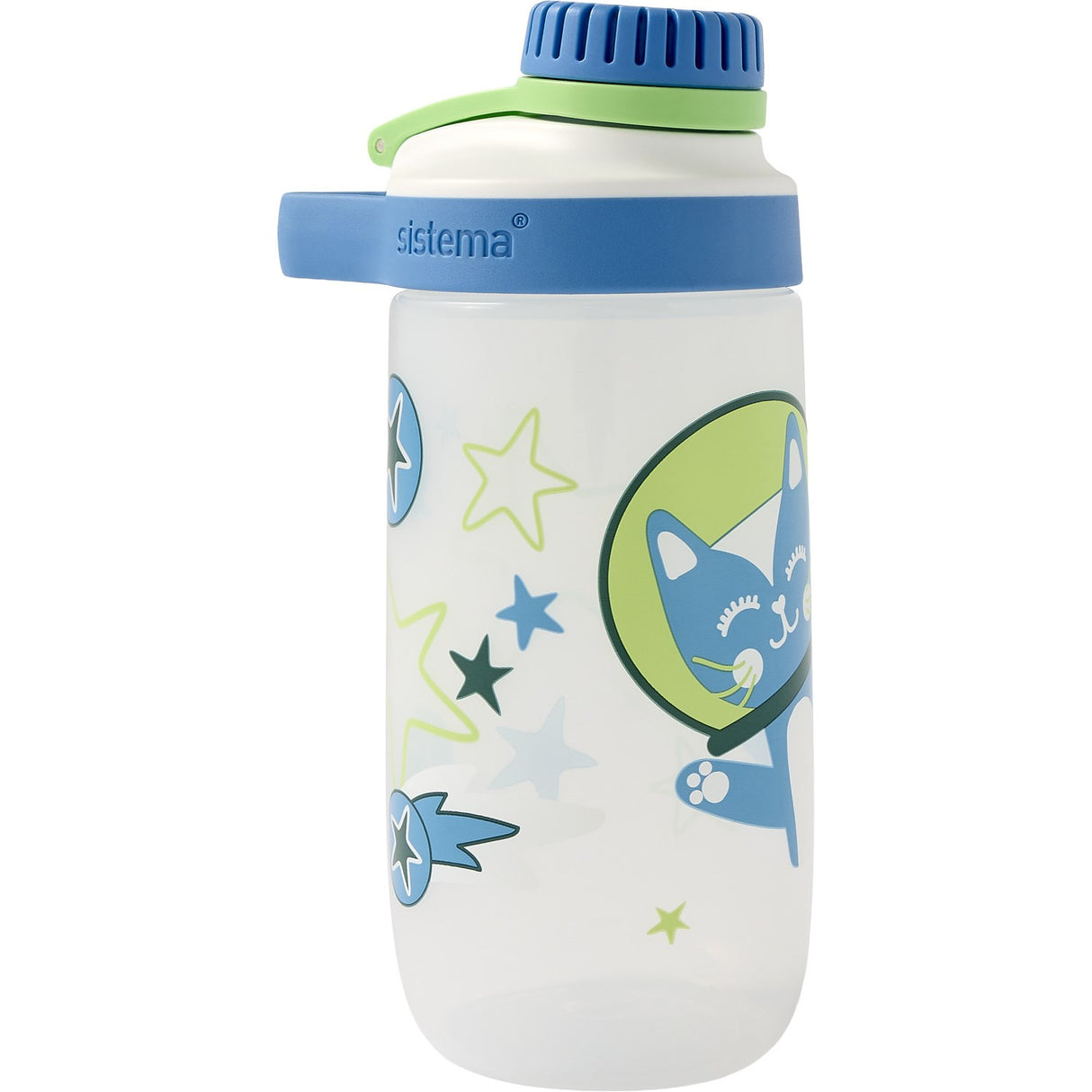 Sistema Space Kitty – White Kids Design Easy Flow Chug 500ml