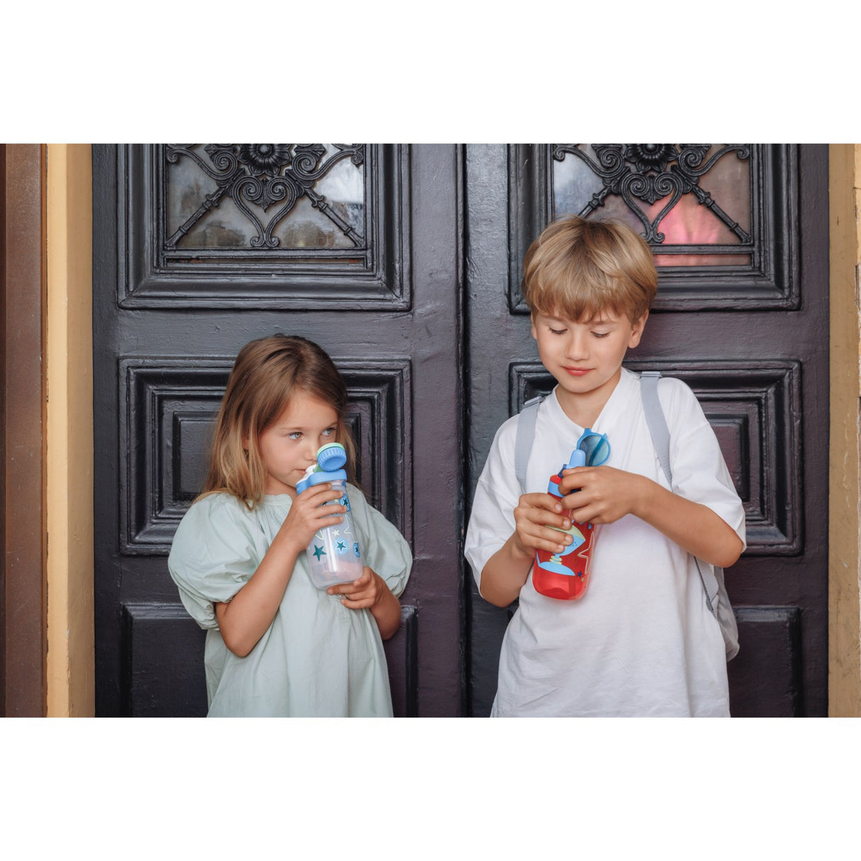 Sistema Space Kitty – White Kids Design Easy Flow Chug 500ml