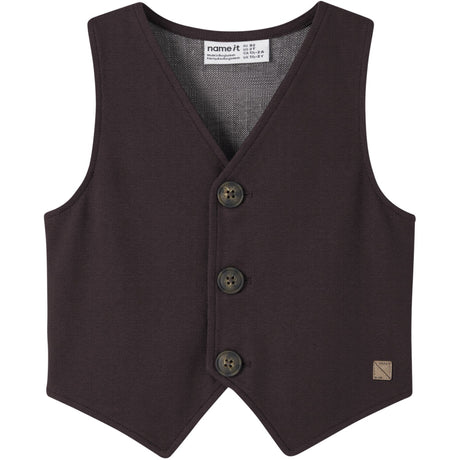 Name It Chocolate Plum Solid Nmmrobino Väst Unb