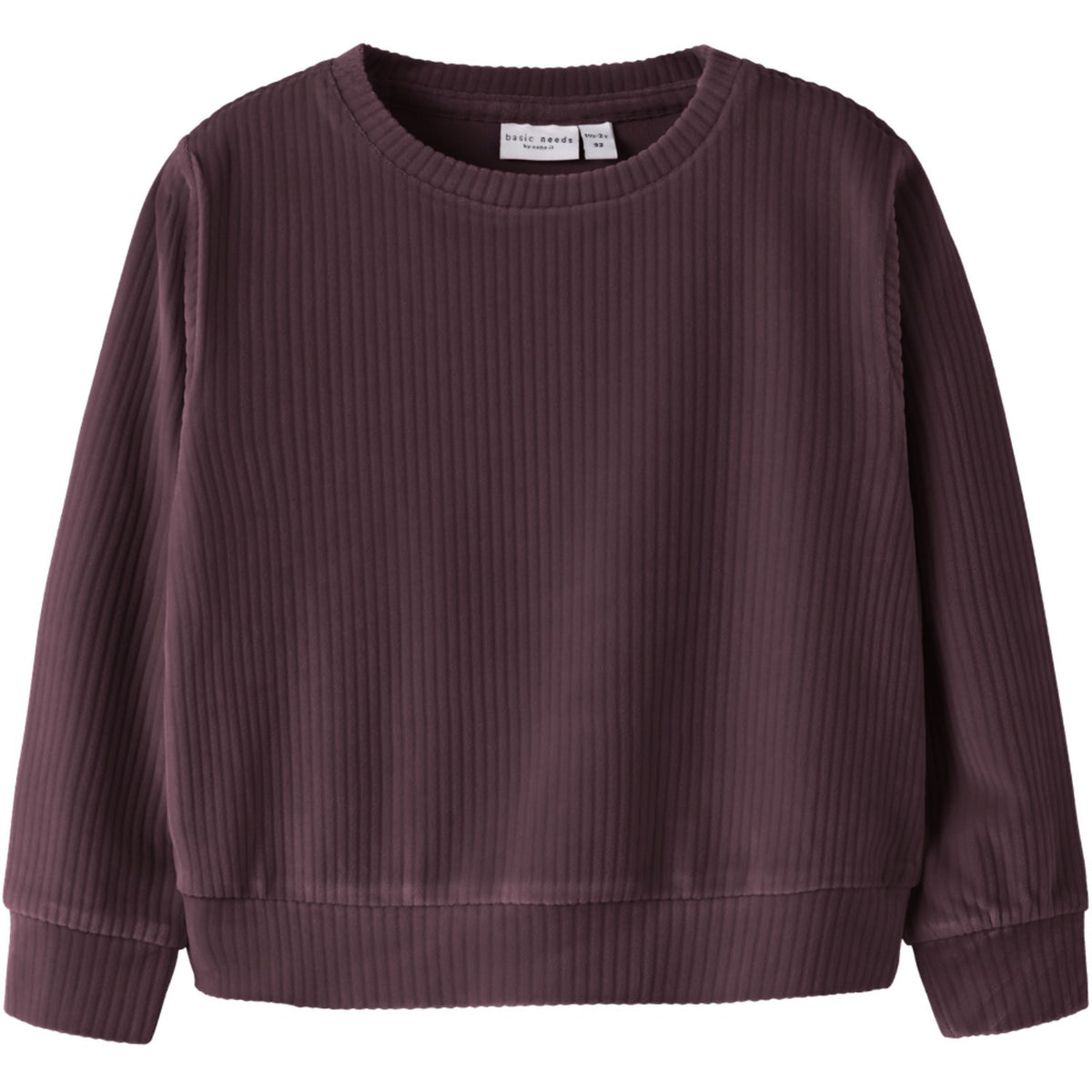 Name It Catawba Grape Nmfveloa Ls Sammet Kort Topp