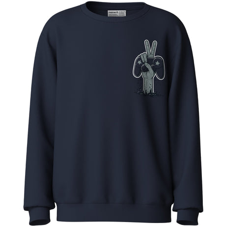 Name It Navy Blazer Gg Nkmvildar Ls Nreg Sweat Bru