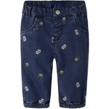 Name It Dark Blue Denim Embroided Nbfrose Mamma R Emb Jeans 5321-Yb H