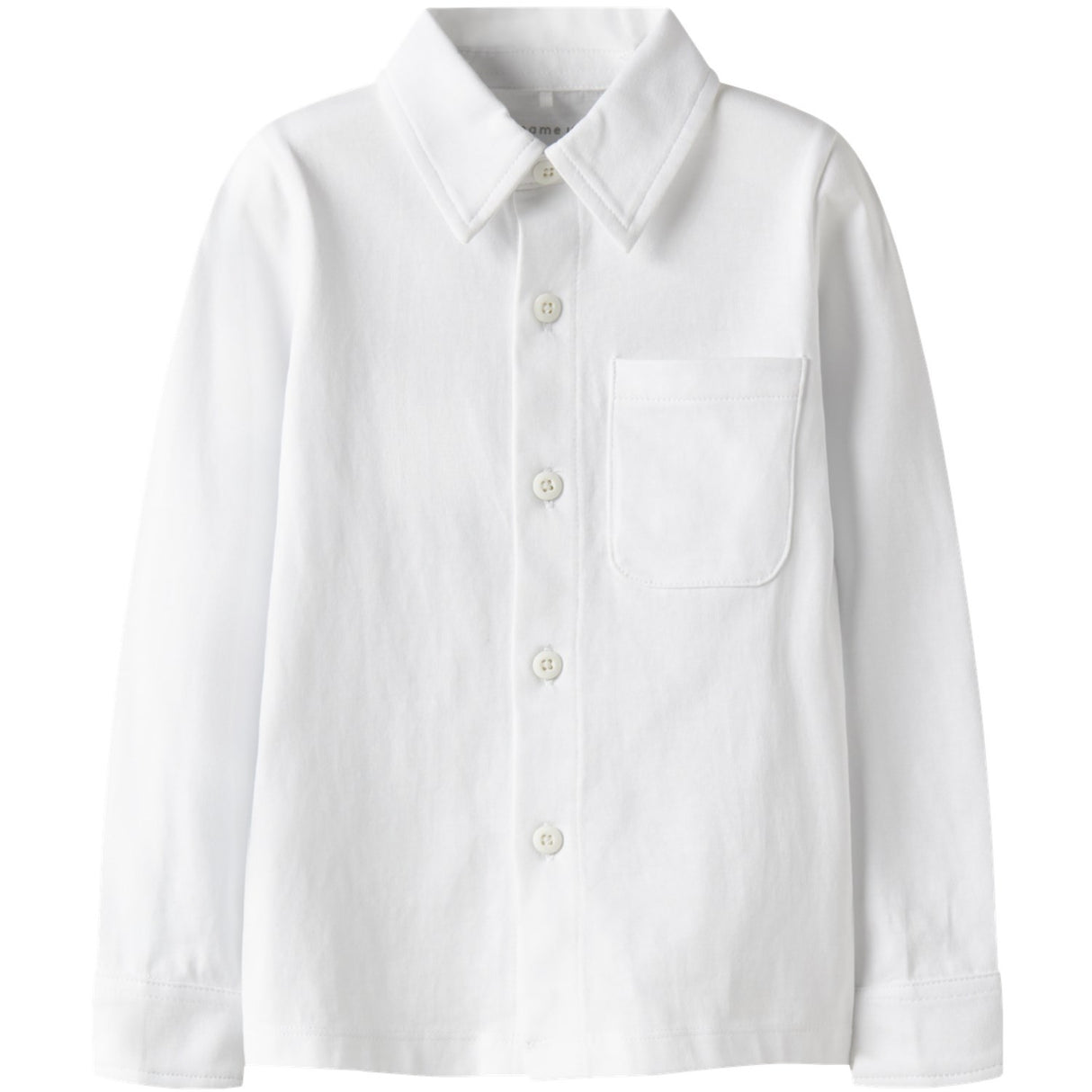 Name It Bright White Nmmronalo Ls Jersey Skjorta