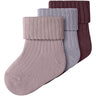 Name It Mauve Shadows Nbfnobba 3-Pack Strumpor