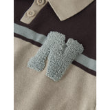 Name It Chocolate Plum With N Nmmral Ls Stickad Pikétröja