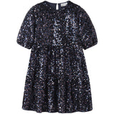 Name It Evening Blue Nkfrinoa 3/4 Sl Klänning