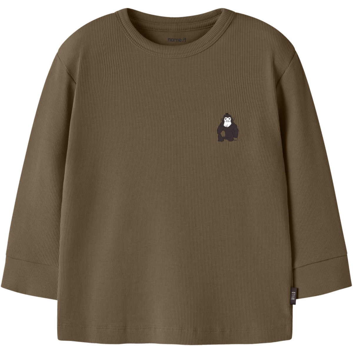 Name It Sepia Nmmrasmus Ls Rib Topp Låda