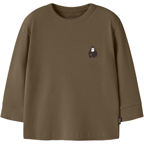 Name It Sepia Nmmrasmus Ls Rib Topp Box