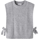 Name It Grey Melange Nkfrianni Stickad Väst