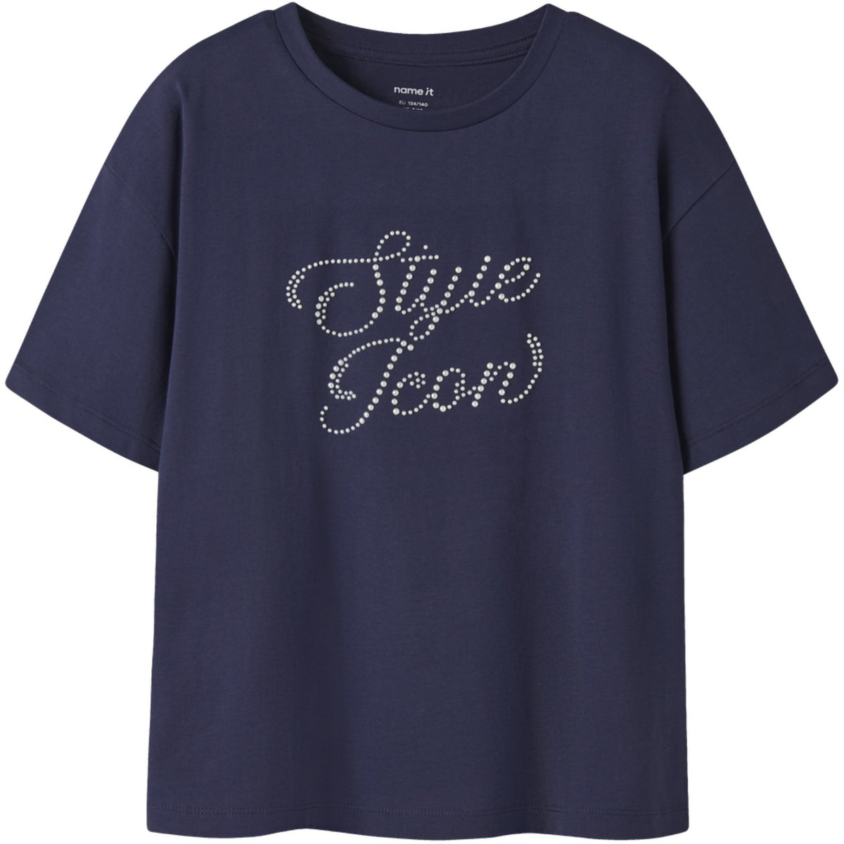 Name It Evening Blue Nkfroda Ss Rlx Topp Låda