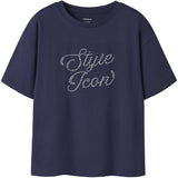 Name It Evening Blue Nkfroda Ss Rlx Topp Låda