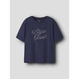 Name It Evening Blue Nkfroda Ss Rlx Topp Låda