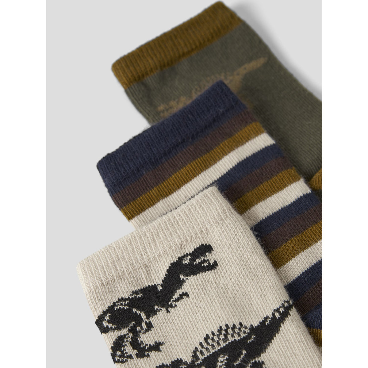 Name It Island Fossil Nmmreg 3-Pack Strumpor