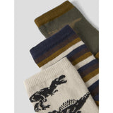 Name It Island Fossil Nmmreg 3-Pack Strumpor
