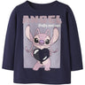 Name It Evening Blue Nmfoda Stitch Ls Nreg Topp Box Wdi