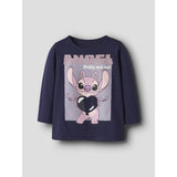 Name It Evening Blue Nmfoda Stitch Ls Nreg Topp Låda Wdi