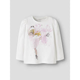 Name It Bright White Nmfordi Barbie Ls Topp Låda Mat