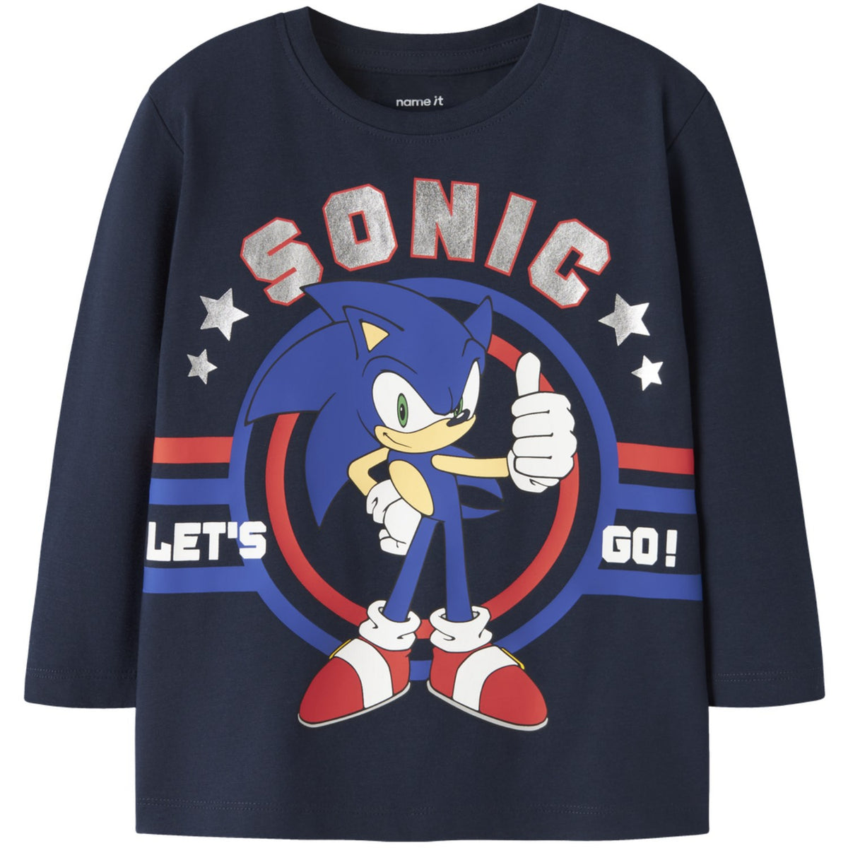 Name It Navy Blazer Nmmoisin Sonic Ls Nreg Topp Sky