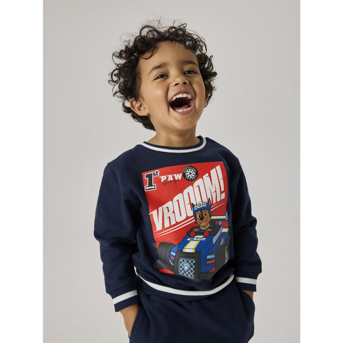 Name It Navy Blazer Nmmodin Paw Nreg Sweat Låda Bru Cplg