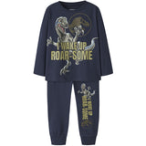 Name It Navy Blazer Nmmovas Jurassic Ls Nattkläder Sky