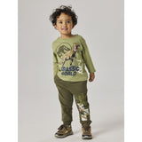 Name It Mosstone Nmmotti Jurassic Ls Nreg Topp Box Sky