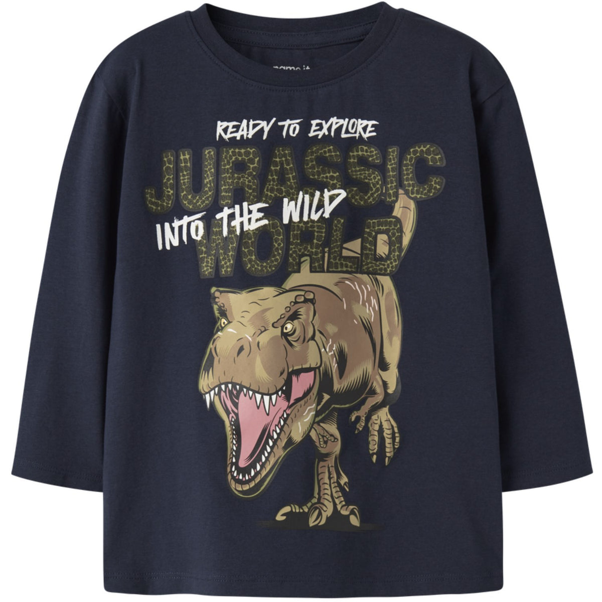 Name It Navy Blazer Nmmotti Jurassic Ls Nreg Topp Box Sky