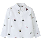 Name It Bright White Nmmractor Ls Skjorta