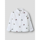 Name It Bright White Nmmractor Ls Skjorta