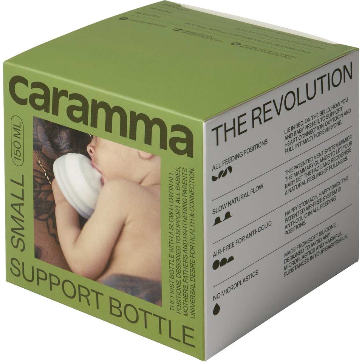 Caramma Nautral Pure Silicone Support Flaska Small
