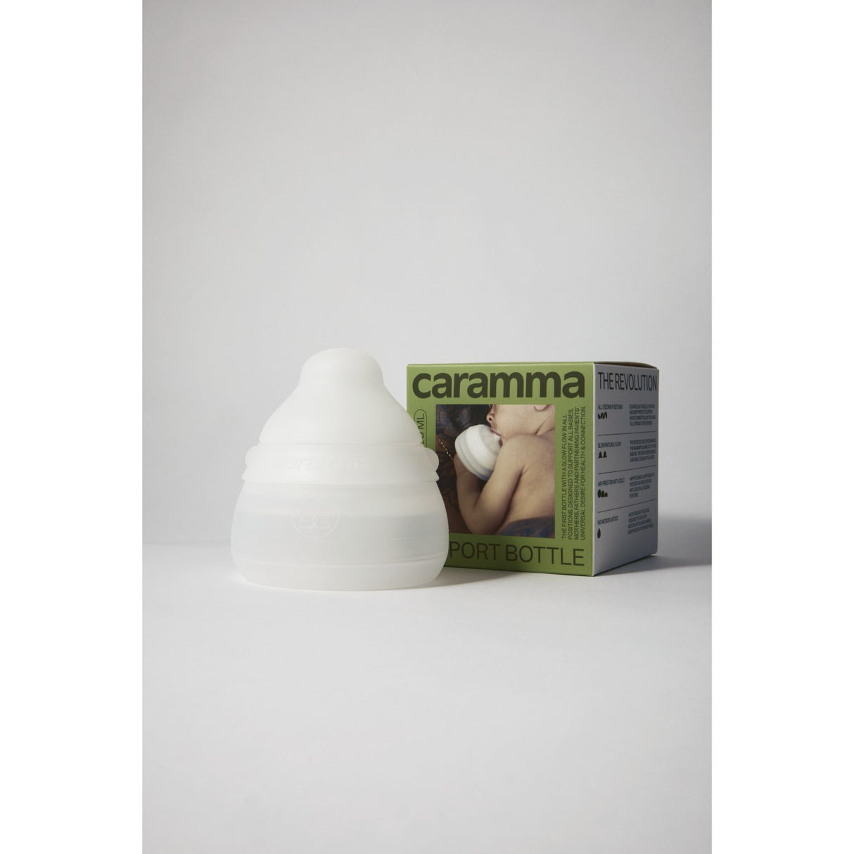 Caramma Nautral Pure Silicone Support Flaska Small