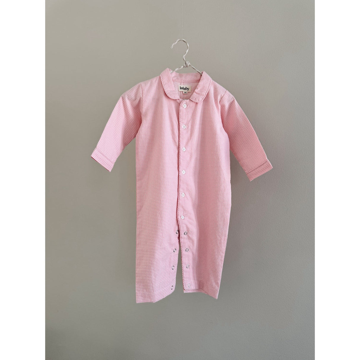Lalaby Tiny Check Pink Classic Pj Dräkt