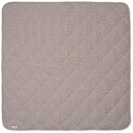 Lalaby Tiny Check Brown Quiltad Baby Filt