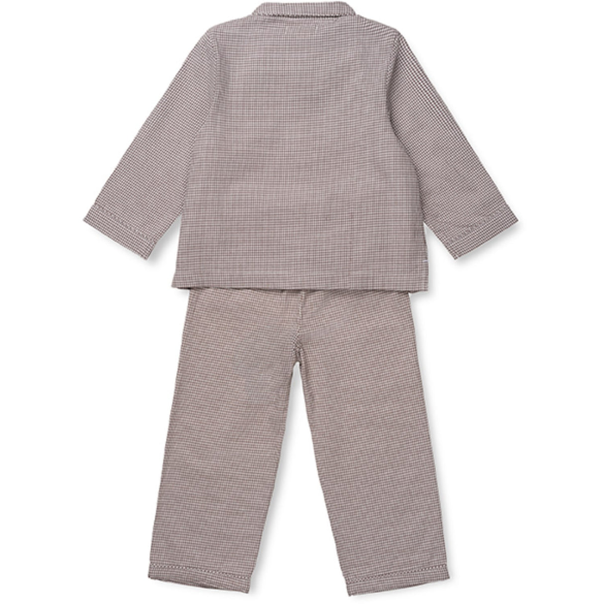 Lalaby Tiny Check Brown Classic Pyjamas
