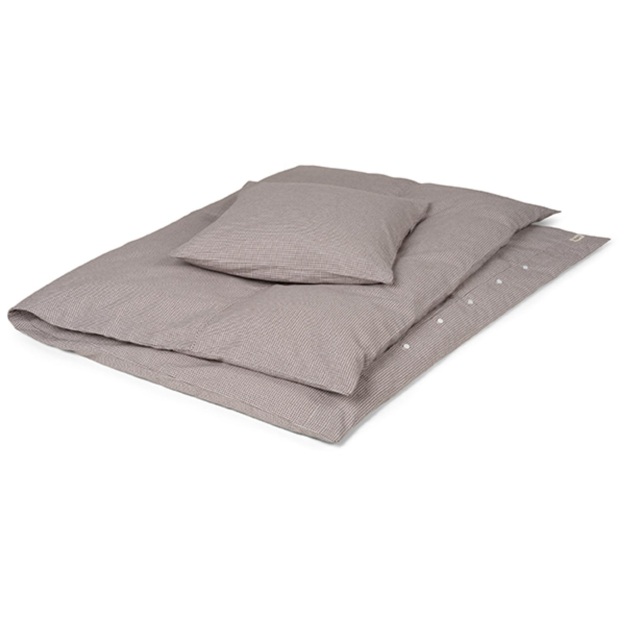 Lalaby Tiny Check Brown Classic Baby Sängkläder