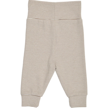 Müsli Balsam Cream/ Walnut Mini Stripe Rib Byxor