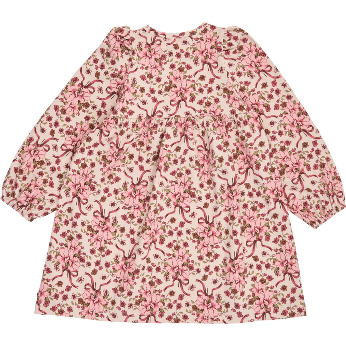 Müsli Oak/ Blush/ Baroque Rose Bouquet Ruffle L/S Klänning