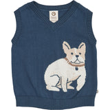 Müsli Navy Old English Stickad Väst Baby