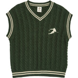 Müsli Forest Green Stickad Cable Väst