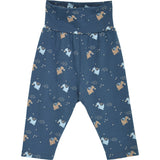Müsli Navy/ Soft Blue/ Walnut Storybook Byxor Baby